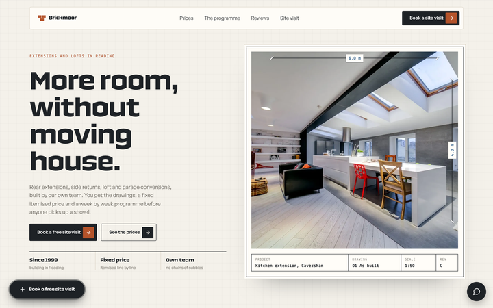 Brickmoor Builders demo website